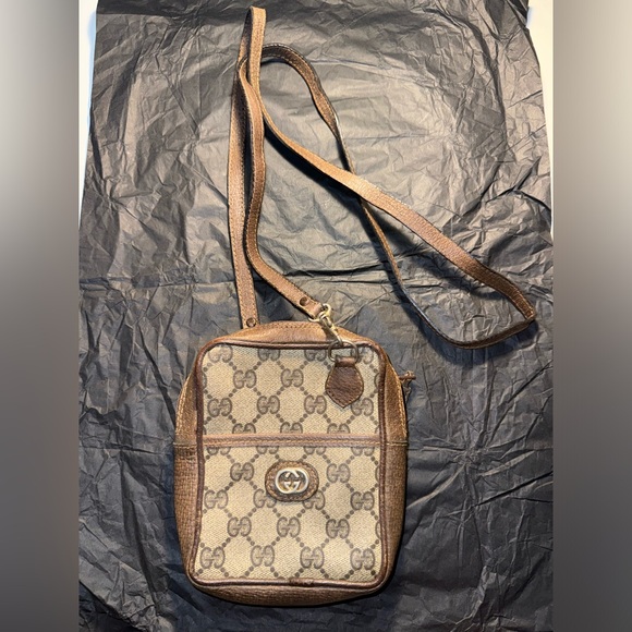 Gucci Handbags - GUCCI GG Monogram Logo Mini Crossbody AUTHENTIC